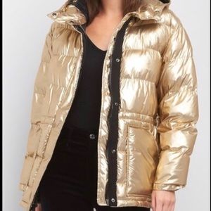 Gap Gold Puffer Jacket
